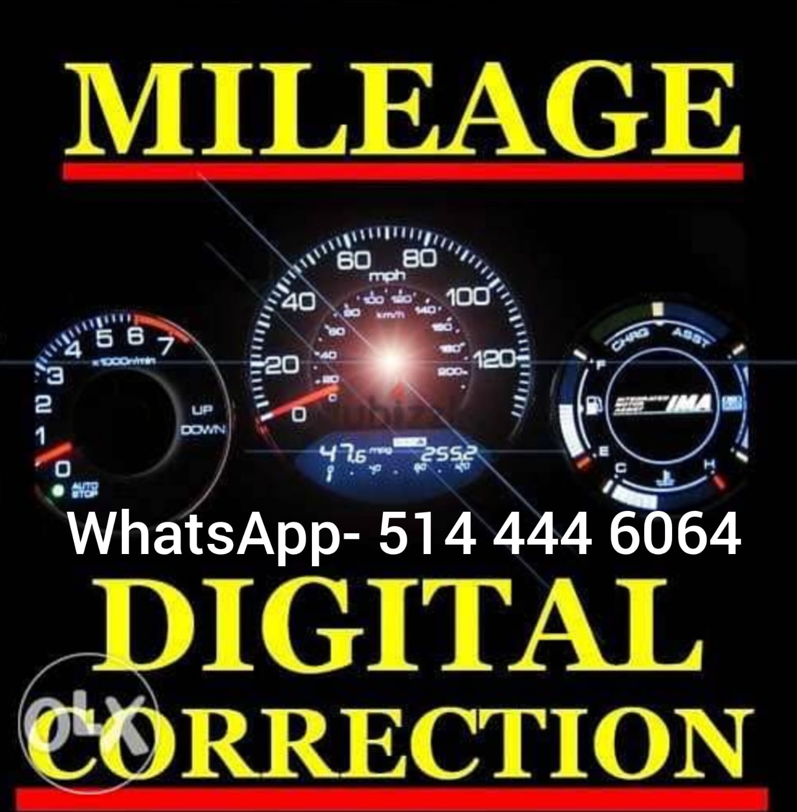 Digital odometer mileage correction