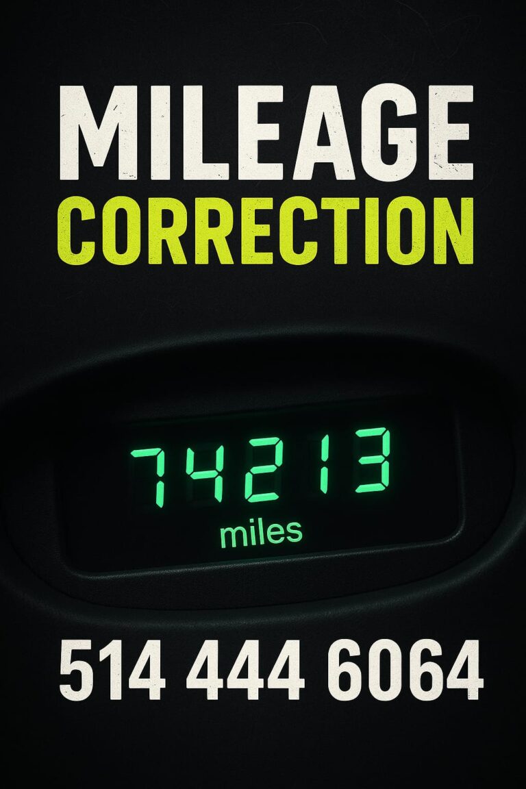 Digital odometer mileage reading